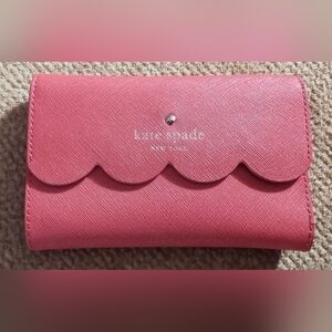 Kate Spade Coral Scalloped Wallet